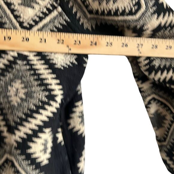 Vintage Jane Ashley Cross Knit Aztec black N White Jacket Size XL 23x29 - Picture 6 of 7